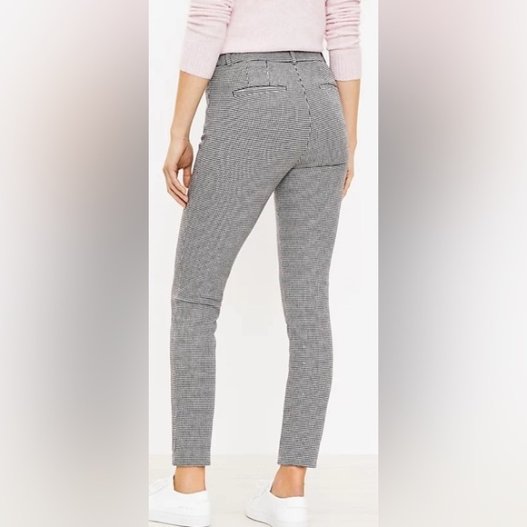 Loft Windowpane Skinny Pants Size 6 - Picture 2 of 11